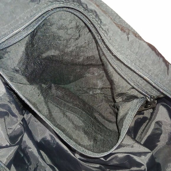 Vintage NASCAR Bobby Labonte #18 Duffle Bag Black Embroidered Retro Travel 14x20 - Picture 4 of 7